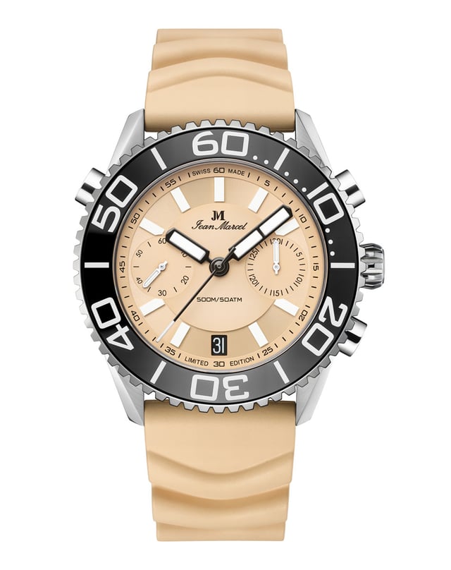 Jean Marcel: Maris Ti500 Desert Beach in Titan mit Kautschukband