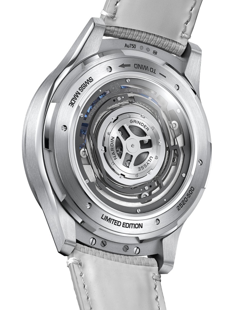 Ulysse Nardin – Super Freak, ausgefallene Automatikuhr aus Weißgold mit zwei Tourbillons