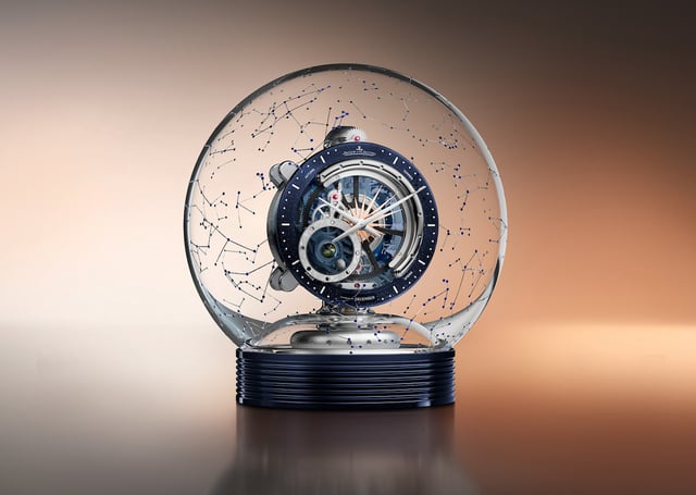 Front der Jaeger-LeCoultre Atmos Hybris Artistica Tellurium