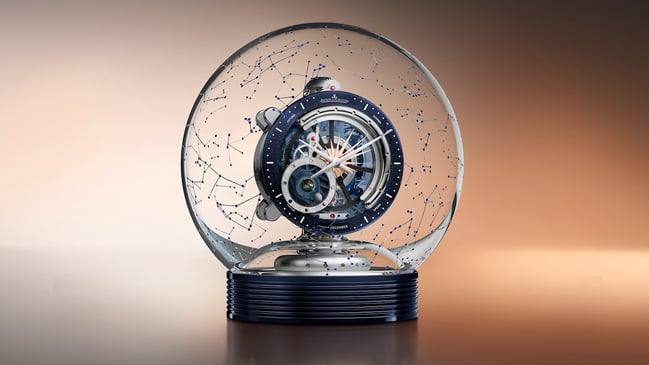 Front der Jaeger-LeCoultre Atmos Hybris Artistica Tellurium