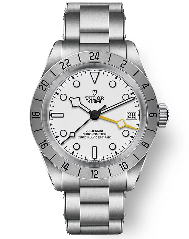 Tudor – Black Bay Pro, Edelstahluhr mit Automatikwerk, weißem Zifferblatt und GMT-Funktion