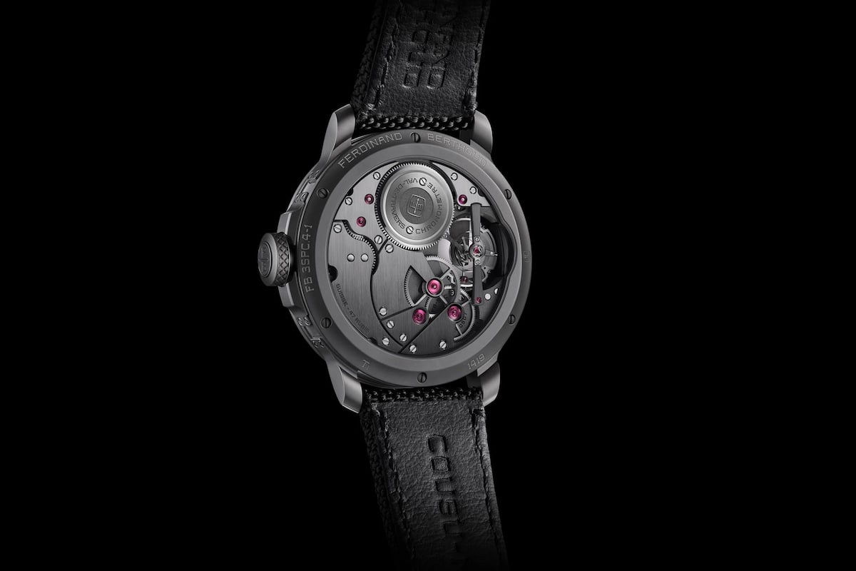 Rückseite der Ferdinand Berthoud Chronomètre FB 3SPC.4-1, Gehäuseboden