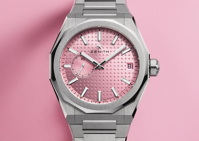 Zifferblatt der Zenith Defy Skyline Pink
