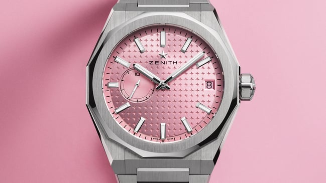 Zifferblatt der Zenith Defy Skyline Pink