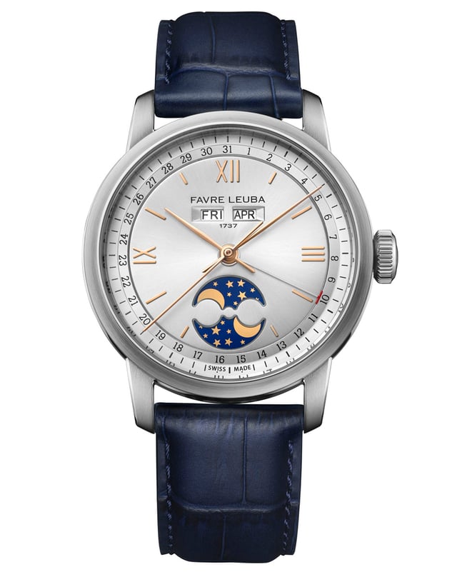 Favre Leuba: 1737 Triple Calendar silber