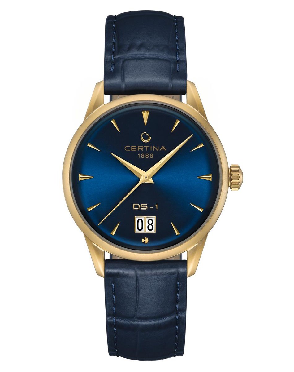 Certina DS-1 Big Date blaugold