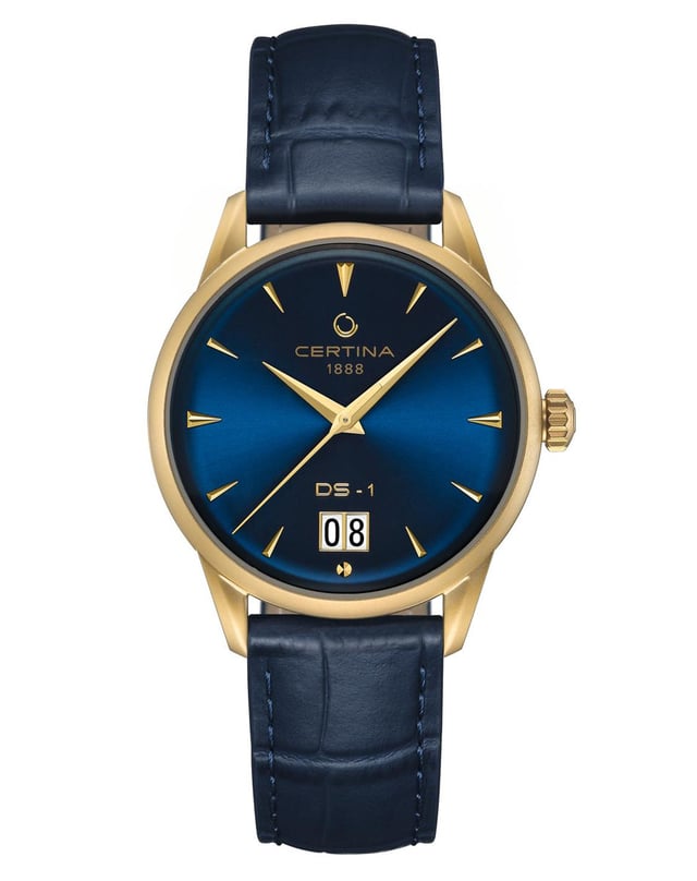 Certina DS-1 Big Date blaugold