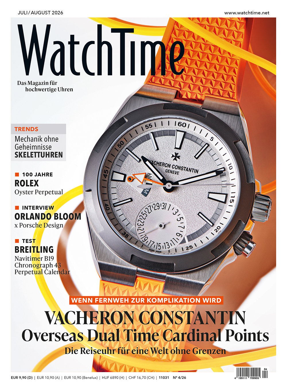 WatchTime Magazin: Juli/ August 2026 mit Vacheron Constantin-Cover
