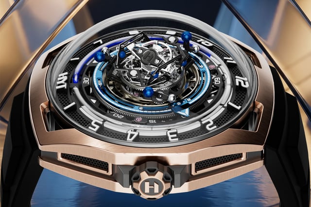HYT: Conical Tourbillon Midnight Blue liegend