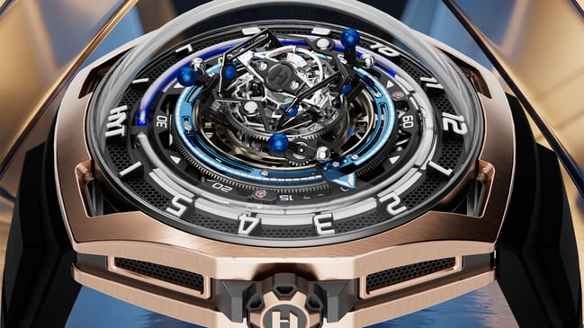 HYT: Conical Tourbillon Midnight Blue liegend