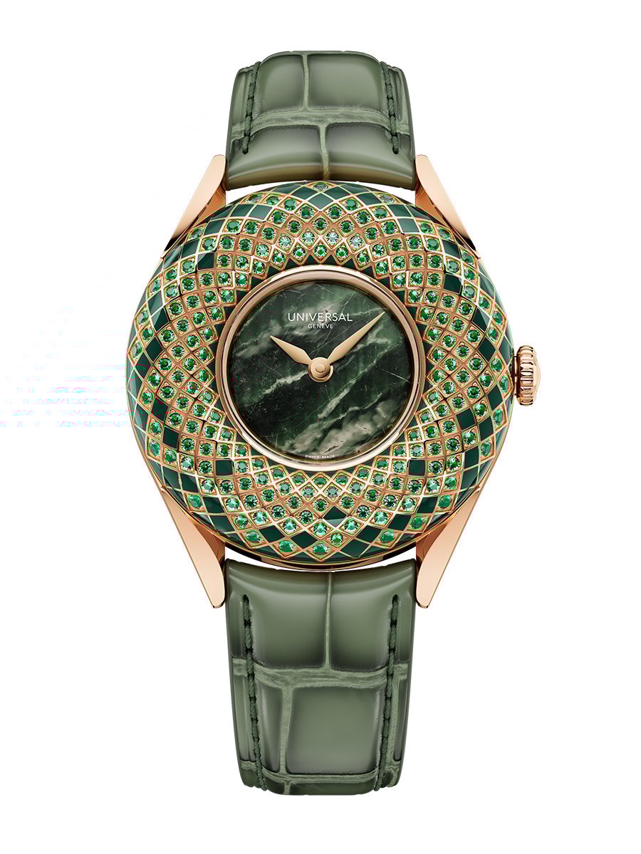 Universal Genève: Dioramic Couture, Ref. UGCC002, Frontansicht Uhr