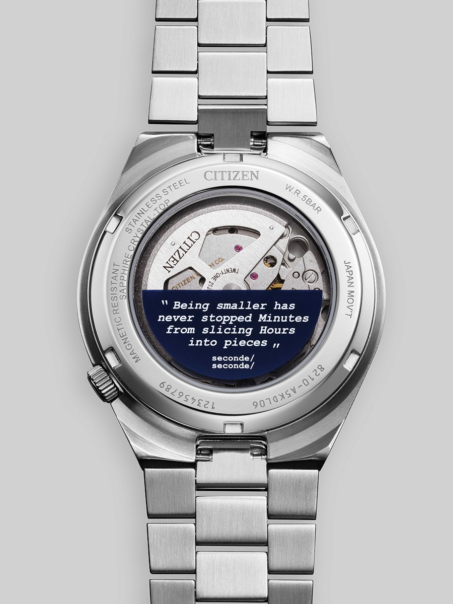 Citizen Tsuyosa x seconde/seconde/, Ref. NJ0157-81L, Gehäuseboden