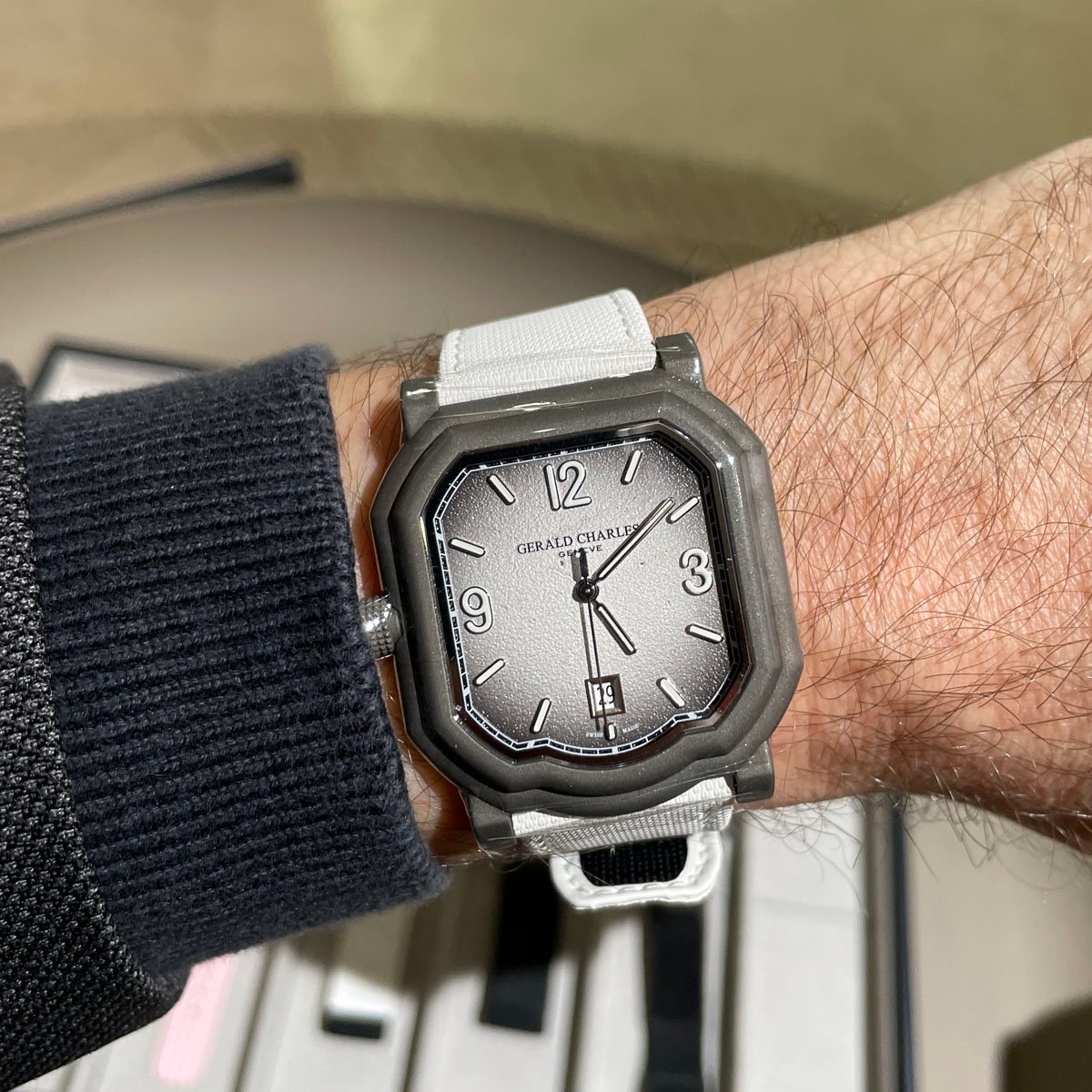 Gerald Charles: Maestro GC Sport Tennis White Wristshot