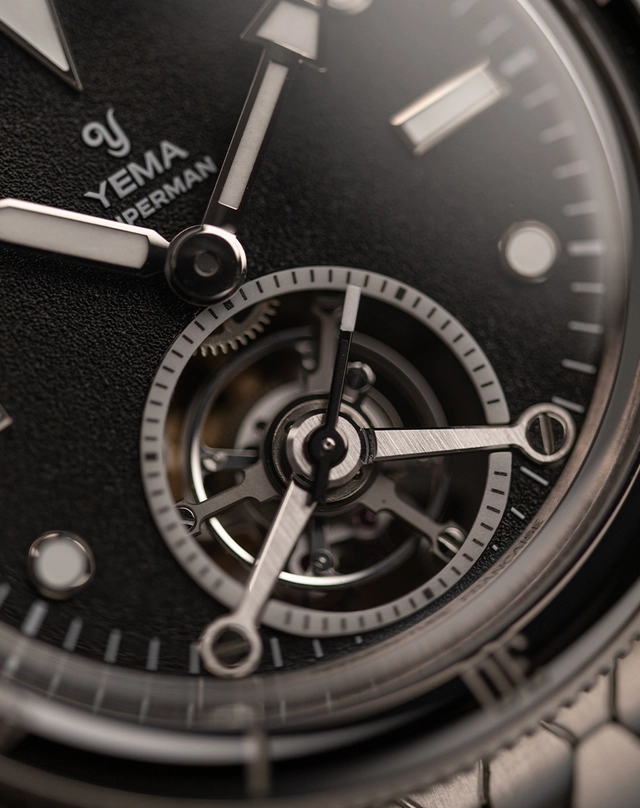 Yema – Superman Tourbillon CMM.31 Limited Edition, Taucheruhr aus Edelstahl mit Tourbillon