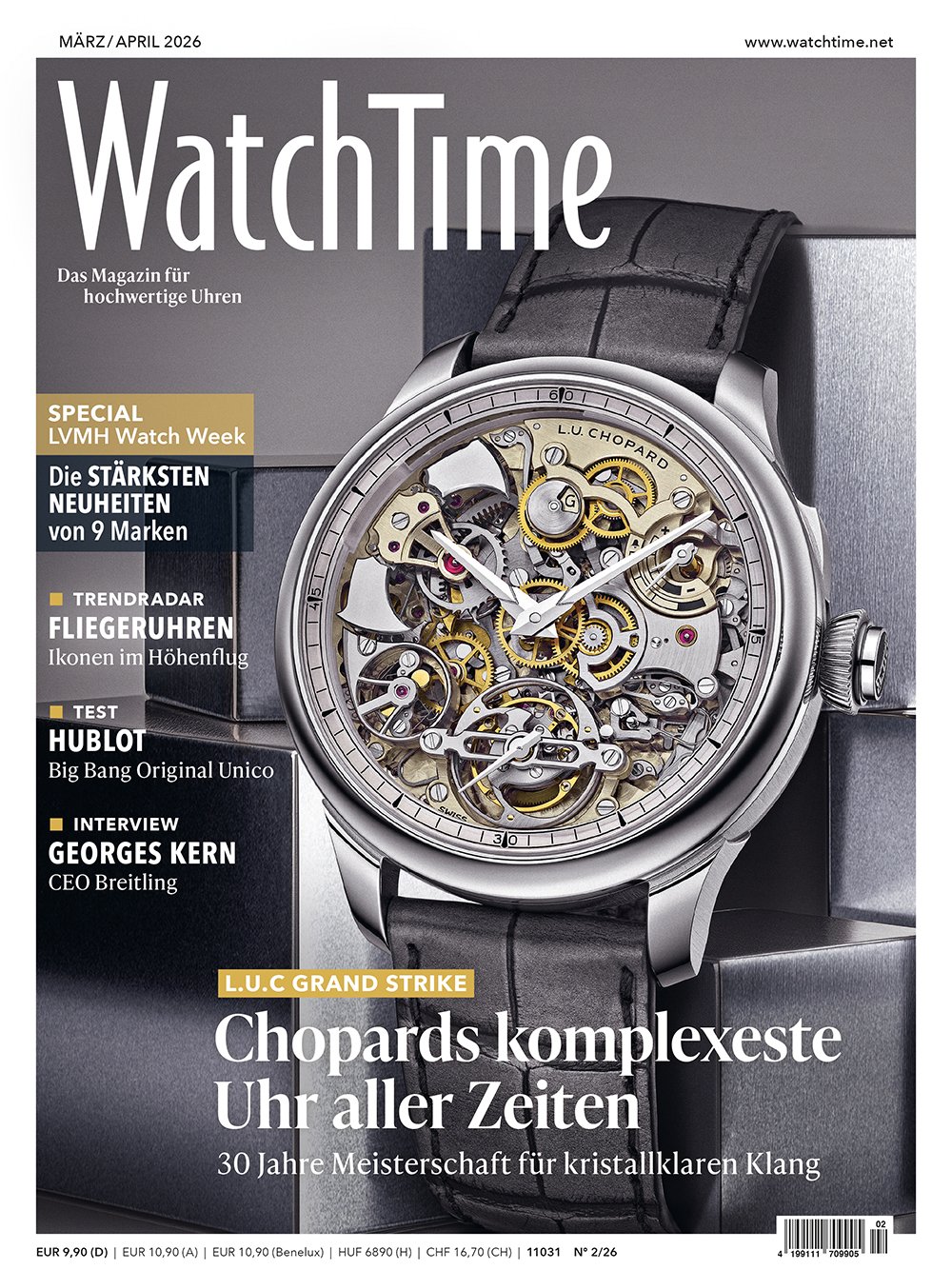 Die neue WatchTime Ausgabe März/April 2026 ist da!