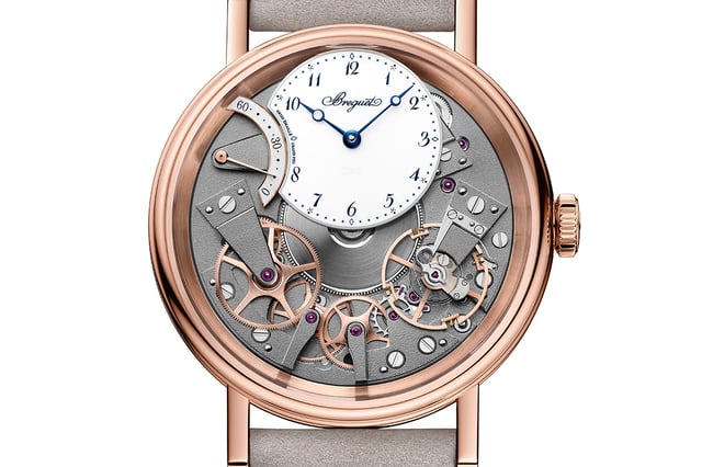 Breguet Tradition Seconde Rétrograde Seconde 7067, Nahaufnahme Uhr