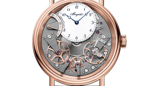 Breguet Tradition Seconde Rétrograde Seconde 7067, Nahaufnahme Uhr