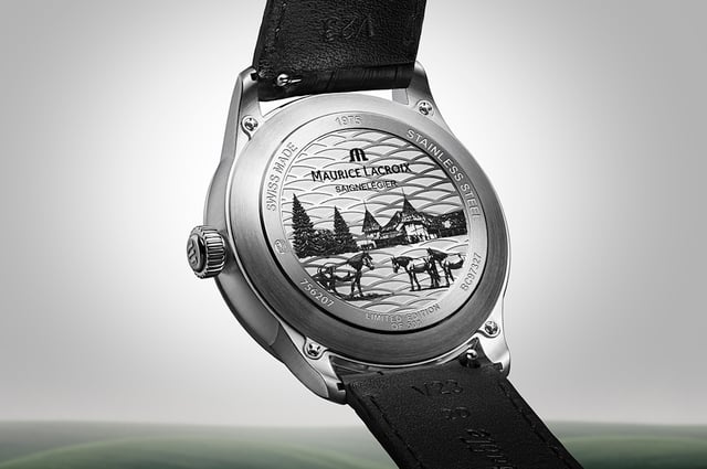 Rückseite, Gehäuserückseite der Maurice Lacroix 1975 Legacy