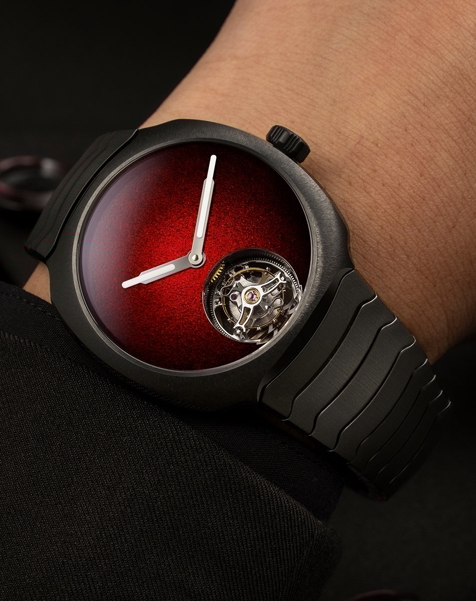 H. Moser & Cie. – Streamliner Tourbillon Concept Ceramic, Automatikuhr aus Keramik mit Tourbillon