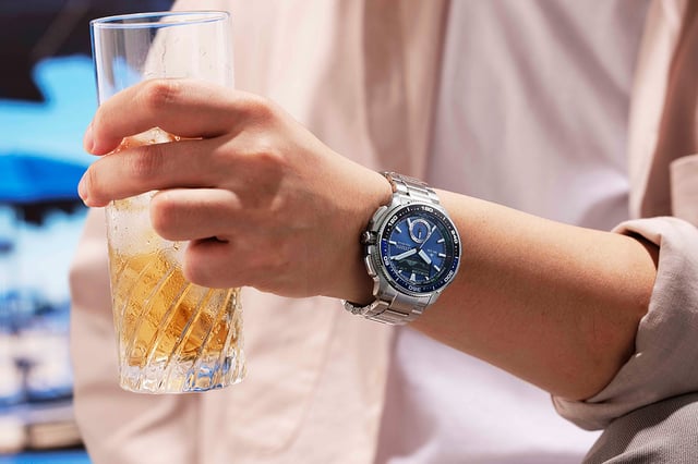 Citizen Promaster Wave Tracker, Ref. JV3006-50L, ZB blau mit Metallband: Wrist