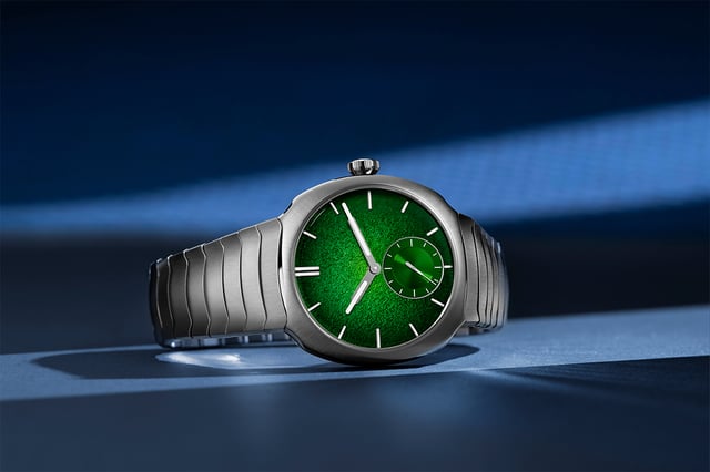 H. Moser & Cie. Streamliner Small Seconds Lime Green Enamel Boutique Edition