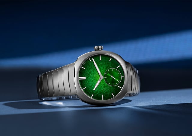 H. Moser & Cie. Streamliner Small Seconds Lime Green Enamel Boutique Edition