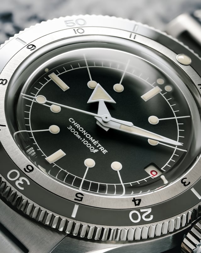 Serica Ref. 5330 Dive Chronometer, Taucheruhr aus Edelstahl mit Datumsanzeige