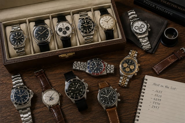 Uhrensammlung bestehend aus Taucheruhren, Dresswatches und Co.