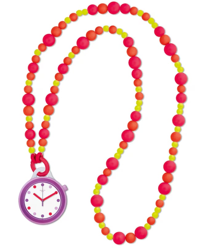 Pop-Kollektion von Swatch, bunte Uhr mit Quarzwerk