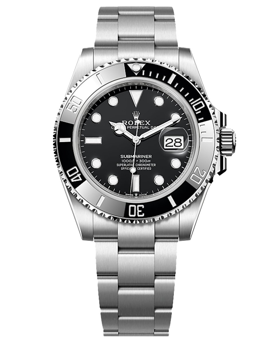 Rolex – Submariner, Taucheruhr mit drehbarer Lünette und Automatikuhr