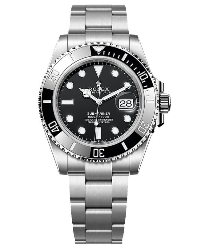 Rolex – Submariner, Taucheruhr mit drehbarer Lünette und Automatikuhr