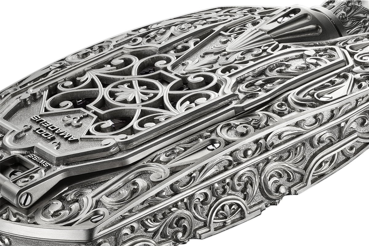 Urwerk UR-1001 Amadeus: Gehäusedetail