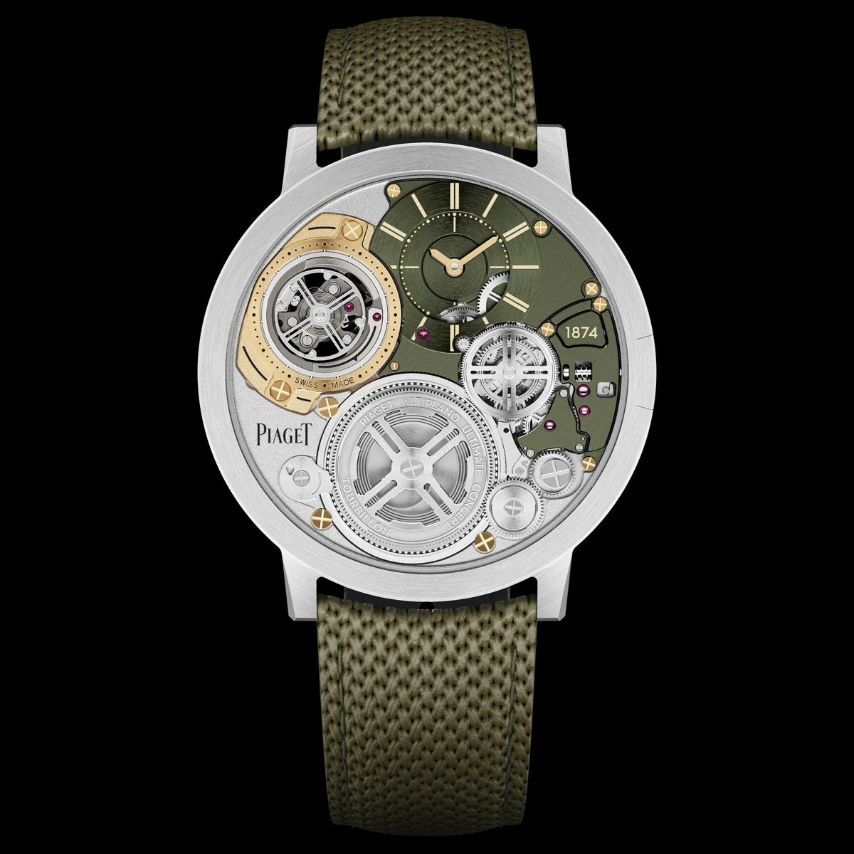 Piaget: Altiplano Ultimate Concept Tourbillon in Khakigrün