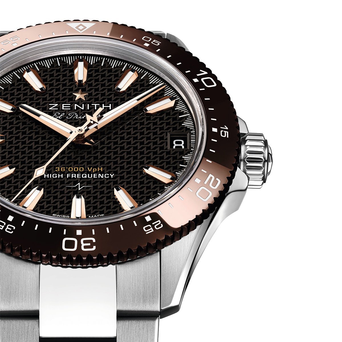 Zenith Chronomaster Solo Sport, Detailaufnahme Uhr
