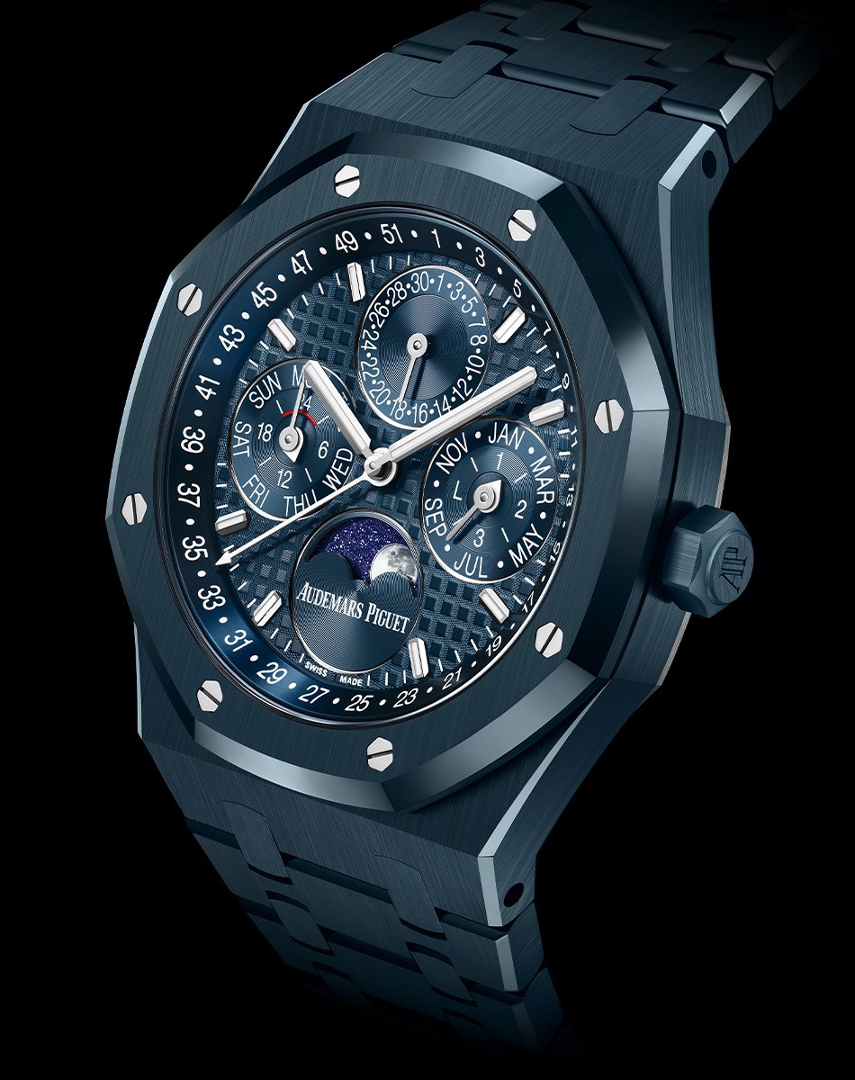 Audemars Piguet Royal Oak Perpetual Calendar Automatic, blaue Keramikuhr mit ewigem Kalender von Audemars Piguet