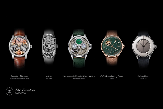 Louis Vuitton fünf Finalisten für den Watch Prize 2026
