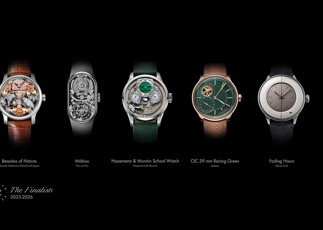 Louis Vuitton fünf Finalisten für den Watch Prize 2026