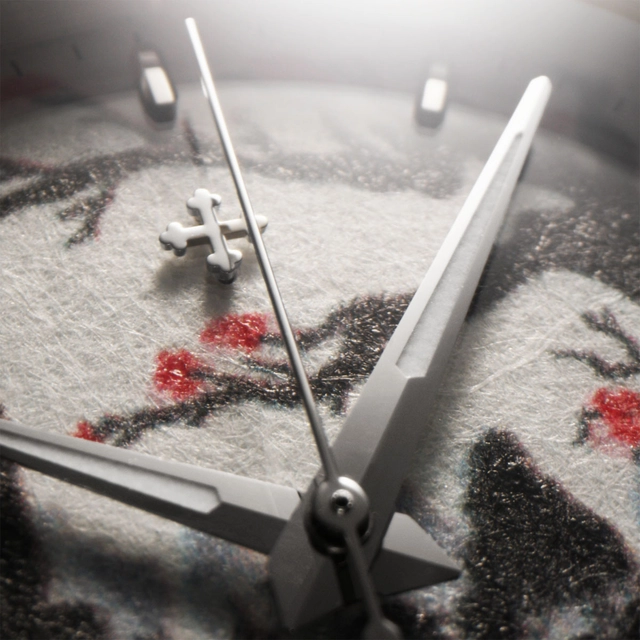 Venezianico Arsenale Sumi-e mit Zifferblatt aus Washi-Papier