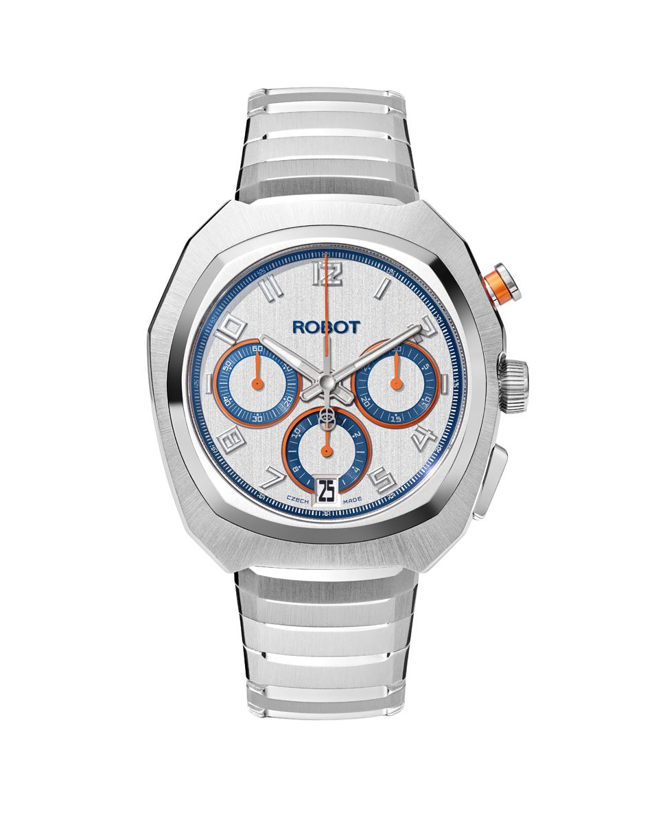Robot: Robotic One mit silberfarbenem Zifferblatt