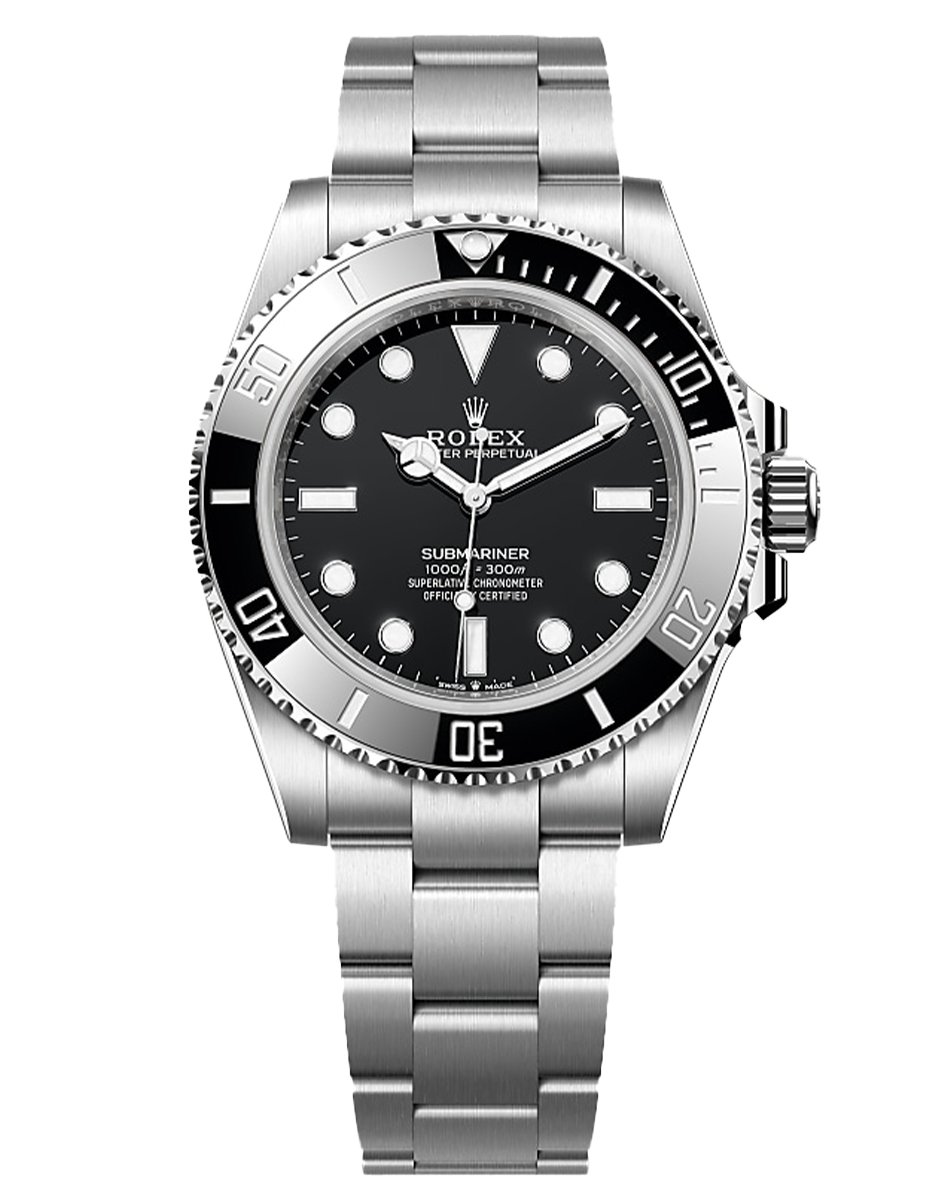 Rolex Submariner, Luxustaucheruhr aus Edelstahl mit Automatikwerk