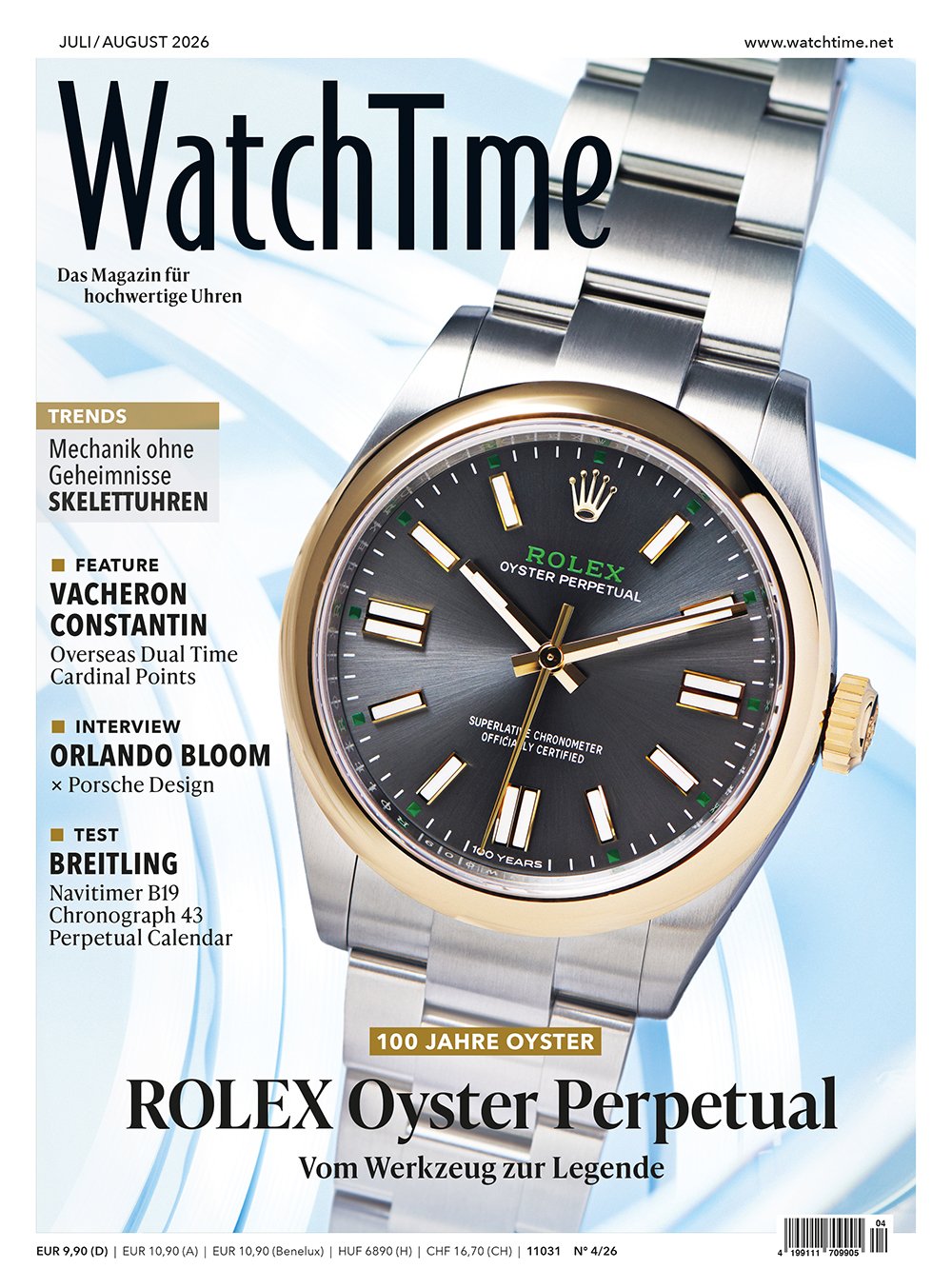 WatchTime Magazin: Juli/ August 2026 mit Rolex-Cover