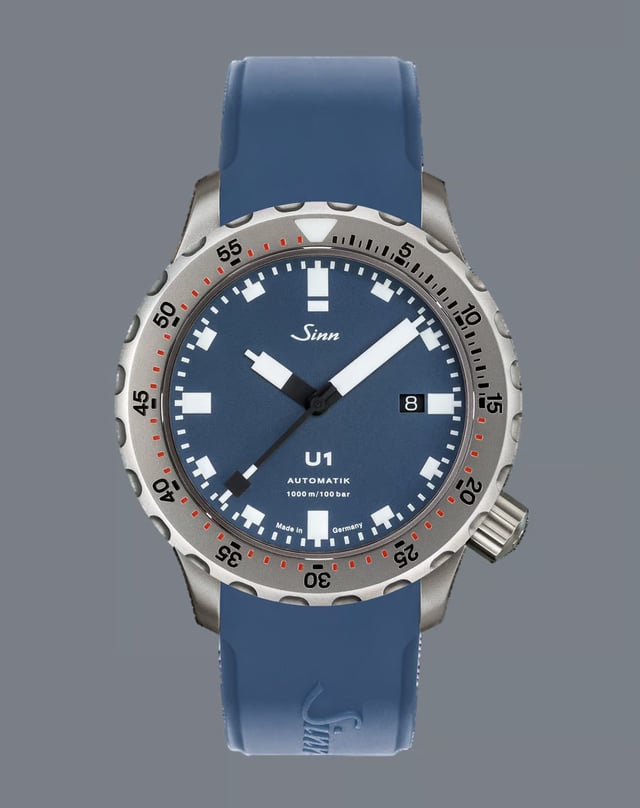 Sinn: U1 B mit blauem Silikonband