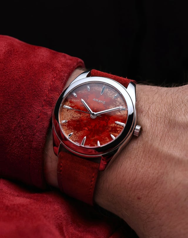 Awake: Son Mai Frosted Leaf Royal Red Wristshot