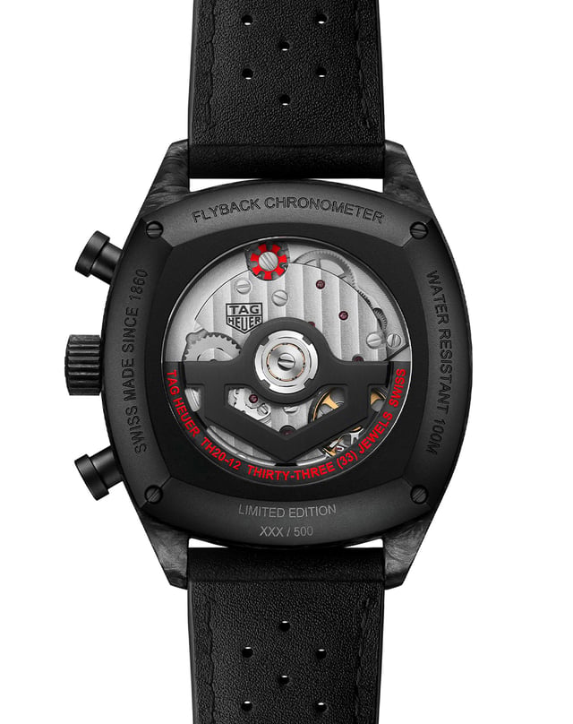 TAG Heuer – Monza Flyback Chronograph, limitierter Chronograph aus Carbon mit Automatikkaliber