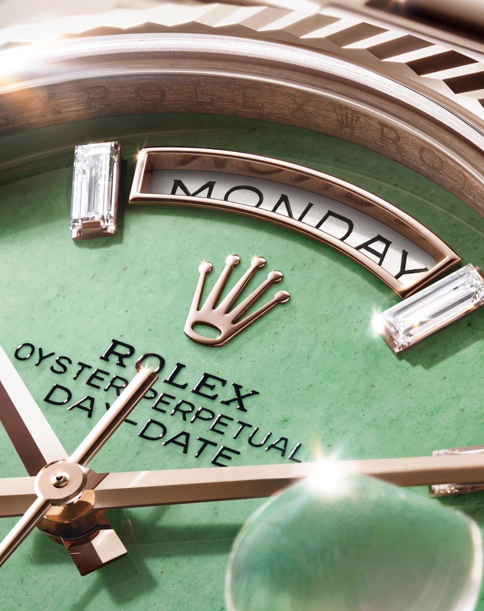Rolex Day-Date 40, Golduhr mit Datums- und Tagesanzeige
