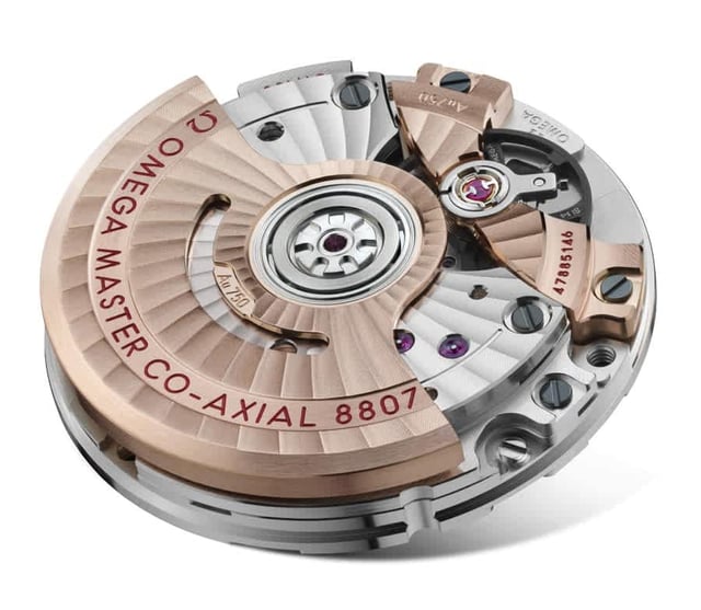 Omega-Kaliber: 8807 für Damenmodelle, Dreizeigeruhr