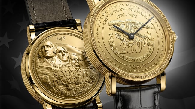 Corum Heritage Coin Watch 250 Jahre USA South Dakota