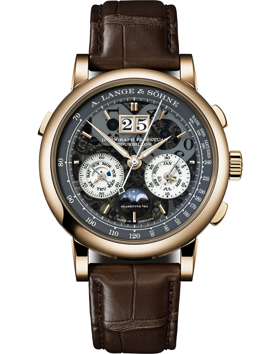 A. Lange & Söhne Datograph Perpetual Tourbillon Honeygold Lumen, Luxusuhr mit Tourbillon und ewigem Kalender