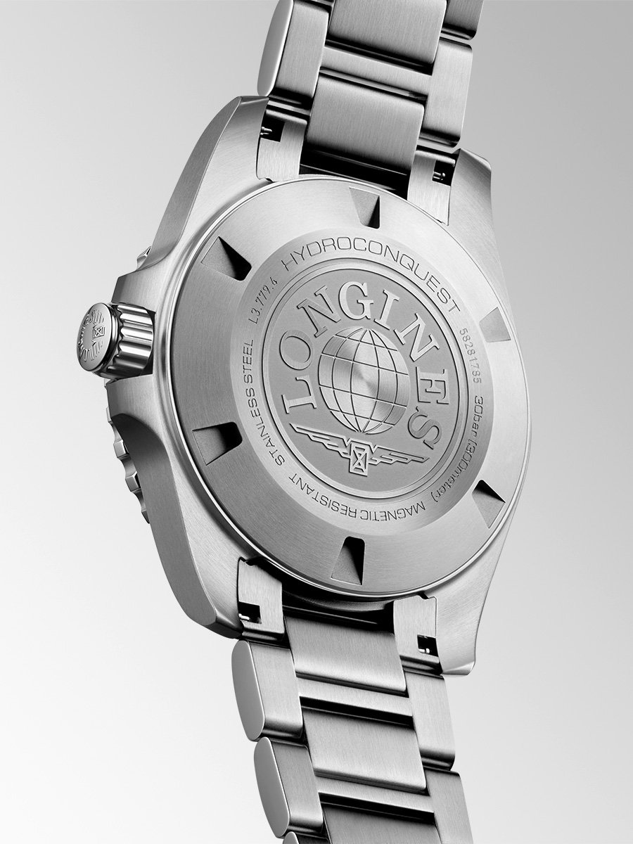 Longines HydroConquest, Ref. L3.779.4.70.6, Gehäuseboden
