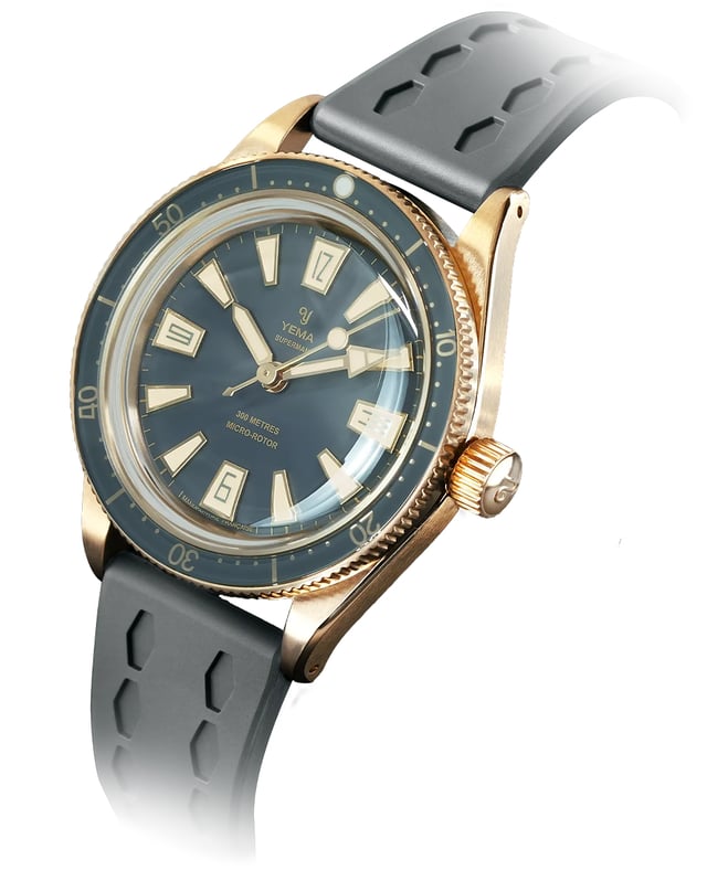 Yema – Skin Diver Slim Bronze CMM.20 Limited Edition, limitierte Taucheruhr aus Bronze mit Automatikwerk